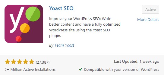 Yoast SEO Plugin for WordPress